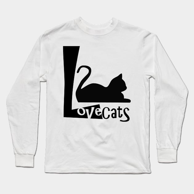 Love Cats Long Sleeve T-Shirt by Zack